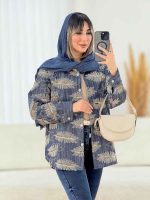 مانتو طرح دار شاپرک کد 7612 - تصویر 10