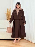 ست کت تک دکمه و دامن کد 7736 - تصویر 7