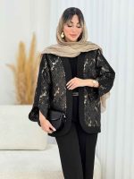 مانتو ژاکارد سر آستین هلال کد 7780 - تصویر 4
