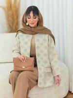 مانتو ژاکارد جیب نما کد 7778 - تصویر 3
