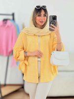 شومیز چهارخونه آستین بند کد 7718 - تصویر 9