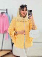 شومیز چهارخونه آستین بند کد 7718 - تصویر 12