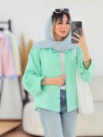 شومیز پایین هلال مهرو کد 7738 - تصویر 2