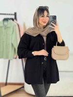 مانتو کتان چهار جیب برش دار کد 7638 - تصویر 6