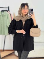 مانتو کتان چهار جیب برش دار کد 7638 - تصویر 14