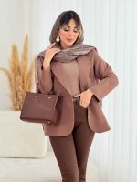 مانتو کتی دو دکمه ترنم کد 7793 - تصویر 5