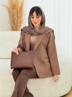 مانتو کتی دو دکمه ترنم کد 7793 - تصویر 14