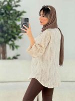 شومیز دو جیب پاکتی پانیا کد 7737 - تصویر 4