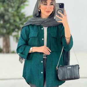 شومیز دو جیب پاکتی پانیا کد 7737