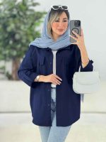 مانتو سر جیب دو دکمه آستین پاگن کد 7773 - تصویر 17