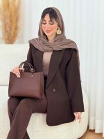 مانتو کتی آستین سه دکمه هانا کد 7779 - تصویر 2