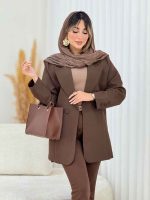 مانتو کتی آستین سه دکمه هانا کد 7779 - تصویر 4