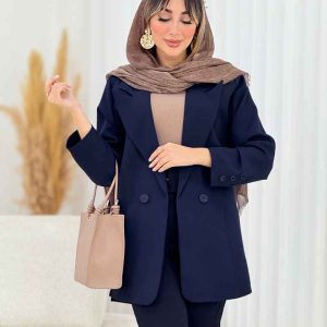 مانتو کتی آستین سه دکمه هانا کد 7779