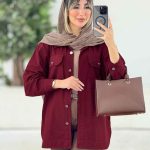 مانتو کتان دو جیب پاکتی ماهور کد 7787