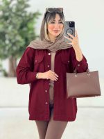 مانتو کتان دو جیب پاکتی ماهور کد 7787