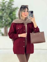 مانتو کتان دو جیب پاکتی ماهور کد 7787 - تصویر 17