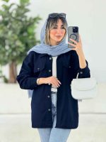 مانتو کتان دو جیب پاکتی ماهور کد 7787 - تصویر 13