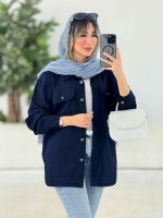 مانتو کتان دو جیب پاکتی ماهور کد 7787 - تصویر 9