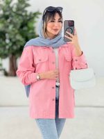 مانتو کتان دو جیب پاکتی ماهور کد 7787 - تصویر 4
