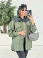 مانتو کتان دو جیب پاکتی ماهور کد 7787 - تصویر 14