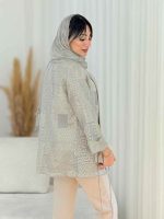 مانتو ژاکارد طرح دار آذین کد 7781 - تصویر 20