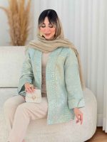 مانتو ژاکارد طرح دار آذین کد 7781 - تصویر 11