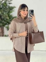 مانتو برش دار الین کد 7762 - تصویر 12