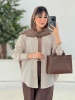 مانتو برش دار الین کد 7762 - تصویر 4