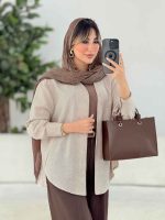 مانتو برش دار الین کد 7762 - تصویر 10