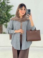 مانتو برش دار الین کد 7762 - تصویر 11