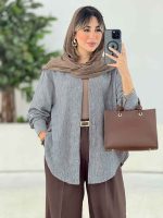 مانتو برش دار الین کد 7762 - تصویر 9