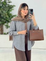 مانتو برش دار الین کد 7762 - تصویر 3