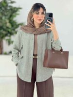 مانتو برش دار الین کد 7762 - تصویر 2