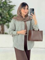 مانتو برش دار الین کد 7762 - تصویر 8