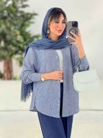مانتو برش دار الین کد 7762 - تصویر 5