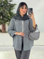 مانتو طرح لوزی آستین پاگن کد 7794 - تصویر 15