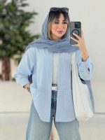 شومیز دو جیب سارا کد 7679 - تصویر 15