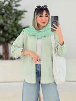 شومیز دو جیب سارا کد 7679