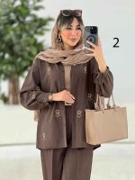 شومیز طرح دار ستاره کد 7678 - تصویر 2