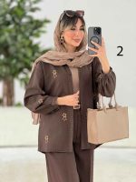 شومیز طرح دار ستاره کد 7678 - تصویر 11