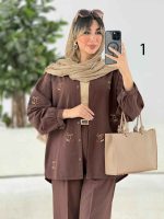 شومیز طرح دار ستاره کد 7678 - تصویر 12