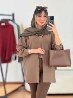 مانتو کتان آستین پاگن بغل سه دکمه کد 7788
