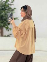 شومیز آستین کش کد 4393 - تصویر 5
