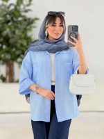 مانتو دو جیب پیله دار کد 7747 - تصویر 2