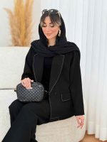 کت دوخت دار آستین سه دکمه کد 7704 - تصویر 5