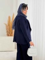 کت دوخت دار آستین سه دکمه کد 7704 - تصویر 10