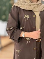 مانتو طرح پاپیون آستین پاگن کد 7796 - تصویر 15