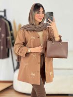 مانتو طرح پاپیون آستین پاگن کد 7796 - تصویر 7