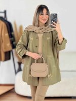 مانتو طرح پاپیون آستین پاگن کد 7796 - تصویر 10