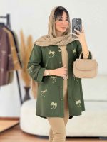 مانتو طرح پاپیون آستین پاگن کد 7796 - تصویر 14